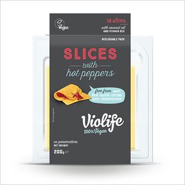 [Dr.vegan]BioLife Vegan Cheese Hot Pepper Slices 200g 1 Box 12 / IceBox Free